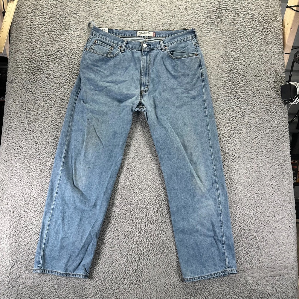 Vintage Levi's 550 Jeans Mens 38x32 Blue Cotton Denim Straight Relaxed Workwear